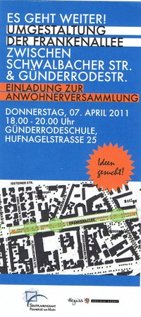 Flyer Umgestaltung Frankenallee