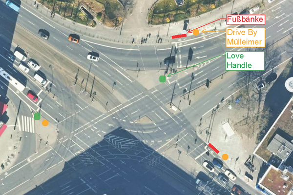 Platz der Republik: Vorschlag zur Aufstellung von Haltegriffen, Fußbänken und Drive-by-Mülleimern/Geoportal Frankfurt, Alexander Mitsch