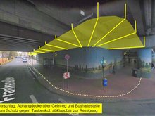 Bild: Visualisierung einer Schmutzfang-Abhangdecke – Alexander Mitsch