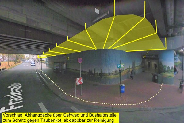 Bild: Visualisierung einer Schmutzfang-Abhangdecke – Alexander Mitsch